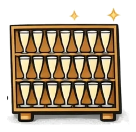 Illustration Champagnerwand