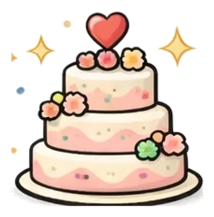 Illustration Hochzeitstorte